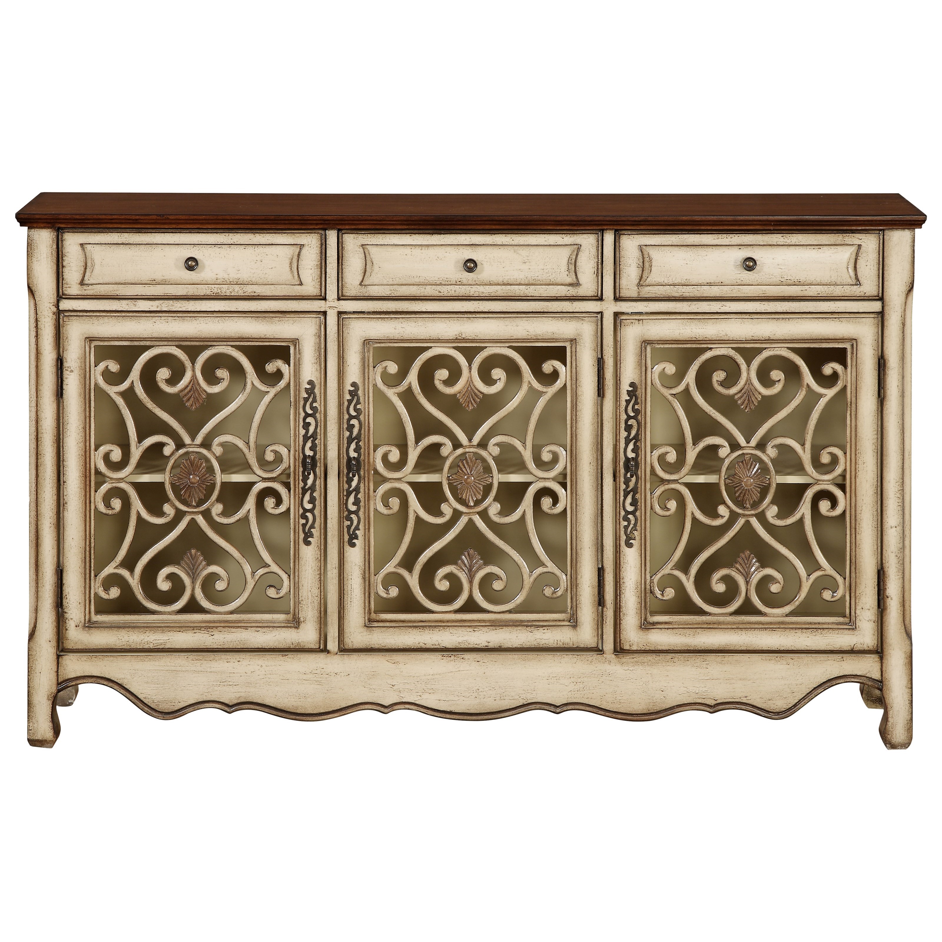 Coast to Coast Imports Coast to Coast Accents Three Drawer Three Door